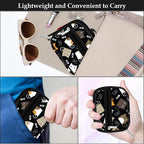 Serfeymi Weekly Travel Pill Organizer Pill Case for Purse with Removable 7 Day Pill Box, Fashionable Travel Medicine Organizer Pill Container for Medicine, Vitamin, Supplement - Black 03 + Pill Box