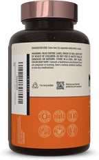 Live Conscious Magnesium Zinc & Vitamin D3 - Bioavailable Forms of Magnesium - Malate, Glycinate, Citrate - MagWell Bone & Heart Health, Immune System Support - 120 Capsules (2-Pack)