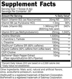 TransformHQ Energy & Focus Powder (Pina Colada) - Boost Shot Clean Energy Drink Mix - Sugar Free - Non-GMO, Gluten-Free - 28 Servings