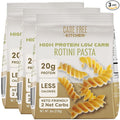 Care Free Kitchen Plain 3-Pack (8 oz. Bags) Rotini Keto Pasta Noodles, 20g High Protein, Low Carb 2g Net Carbs, 26g High Fiber