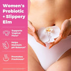 Probiotics for Women,Vaginal Probiotics Gummies for Digestive Health Feminine PH Balance,Gut Health Supplements with Slippery Elm & Prebiotics-60 Count