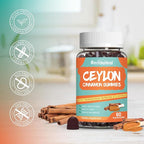 2 Pack Sugar Free Ceylon Cinnamon Gummies 2000MG, Cinnamon Supplement with Chromium and Cinnamon Bark, Vegan, Non-GMO, Gluten Free,120 Gummies