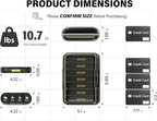 Weekly Pill Organizer 4 Times a Day, 7 Day Pill Box 4X, Portable for Travel Pill Case for Pills/Vitamin/Fish Oil/Medication/Supplements (4x7 Black)