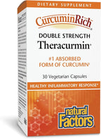Natural Factors, CurcuminRich Double Strength Theracurmin, 60 mg, Just 1 Capsule Daily, Formulated for Superior Absorption, 30 Count (Pack of 1)