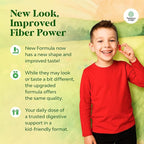 High Prebiotic Fiber Gummies for Kids - Dietary Fiber Supplements for Digestion & Constipation - Chicory Root Kids Immune Gummies - Non-GMO & Vegan Digestive Nutritional Supplements - 60 Count