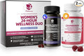 Lukaree Evening Primrose Oil & Cranberry Wellness Duo – Supports Urinary Health, Hormonal Balance, Skin Health, Stress Relief, and Relaxation – Daytime Clarity & Nighttime Calm – 30-Day Supply