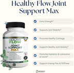 Healthy Flow Joint Support Max, 1500mg Glucosamine, 60 Capsules, Maximum Strength Joint Support Supplement (5)