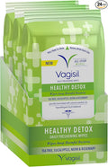 Vagisil Wipes for All Over Cleaning, Health Detox, Formulated with Essential Oils, 20 Wipes in a Re-Sealable Pouch (Pack of 24)
