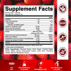 Vitamatic Vitamin B Complex Gummies with Vitamin C & Inositol - Natural Strawberry Flavor - 60 Gummies (3 Bottles)