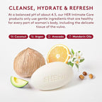 Joylux - SHEbar, Feminine Cleansing Bar, Yoni Bar, pH-Balanced Formula, Clean & Gentle Ingredients, Velvety Texture, Light Mandarin Scent, Rich in Essential Oils (3.2oz)