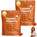 2026 New Tanning Gummies for Women, Skin Radiance & Hydration for Natural Looking Glow, Bronzing, with Vitamin C & E, Astaxanthin, Beta Carotene, Vegan & Sugar Free, Non-GMO, 60 Count (2 Pcs)