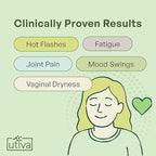 UTIVA Menopause Relief | Hormone-Free Menopause Support | Natural Multi-Symptom Relief | Helps Reduce Hot Flashes & Night Sweats | Mood Balance & Joint Support | Estrogen Free, 30 Vegi Capsules