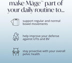 Solv Wellness Mage Probiotic for Her, Daily Womens Prebiotic and Probiotics Blend Nutritional Supplements for Digestive, Vaginal PH Balance, Urinary Tract Health Support, 30 Capsules