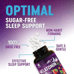 Melatonin 10mg Per Serving - Fast Dissolve Sleep Support Supplements for Adults - Extra Strength Melatonin Tablets for Restful Sleep Support, Strawberry Flavor, Vegetarian - 60 Day Supply