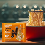 Hethstia High Protein Ramen Soup Chicken Flavor, 6-Pack Instant Ramen Noodles Chicken Broth, 32g Plant-Based Protein, Vegan, Non-GMO, Low Fat, Egg-Free, Dairy-Free, Pre-Packaged Quick Meal