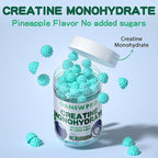 NSF Certified Creatine Gummy 5g.Creatine Monohydrate Gummies for Men & Women, Creatine Monohydrate for Muscle Strength, Muscle Builder, Energy Boost, Pre-Workout Supplement(120 Count)-Blueberry Flavor