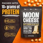 Moon Cheese Bites, White Chedda Black Peppa, 2-Ounce 3-Pack, 100% Real Cheese, Protein, Keto, After-School or Lunch Snack