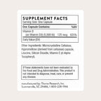 THORNE - Vitamin D-5,000 - Vitamin D3 Supplement - Supports Healthy Bones, Teeth & Muscles, Plus Cardiovascular & Immune Function* - NSF Certified for Sport - Gluten, Dairy & Soy-Free - 120 Capsules