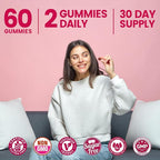 (2 Pack) Sugar Free Premium Feminine Balance Gummies for Women - Vaginal Health, Antioxidant, Digestive Health, PH Balance Support, Vaginal Probiotics for Women Gummies, Max Absorption