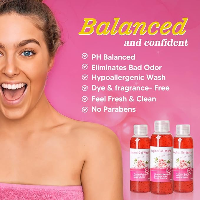 Feminine Wash & Yoni Oil & Yoni Soap Set for Women, Yoni Wash for Vaginal Remove Odor, Natural Feminine Care Soap for pH Balance, 1 Fl.Oz Feminine Oil & 5.07 Fl.Oz Vaginal Wash 3.53 Oz Yoni Soap Bar