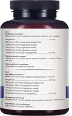 4-in-1 Magnesium Complex Supplement - Glycinate, Taurate, Malate, Orotate Blend - 300 mg per Serving, 120 Capsules