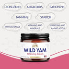 ANGELYCIA Organic Wild Yam Cream for Hormone Balance - Natural Support for Menopause, Perimenopause & PMS Relief - Pure Wild Yam Root Extract Estrogen-Free Balancing Cream for Women - 2 oz