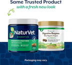 NaturVet – Digestive Enzymes - Plus Probiotics & Prebiotics – Helps Support Diet Change & A Healthy Digestive Tract – for Dogs & Cats (Soft Chews, 120 Count)
