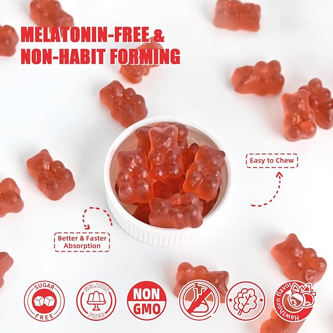 Butyrate Gummies Gut Health Supplement: Butyrate with Probiotic & Prebiotic Fiber Gummies for Women Men Sugar Free Digestive & Energy Metabolism Support Vegan Hawthorn Flavor 30 Days Supply