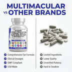 Clean Nutra Eye Vitamins with Bilberry Lutein and Zeaxanthin Supplements Lycopene 40mg Resveratrol Grape Seed Astaxanthin for Eyes - Eye Care Health Support Eye Vitamin and Mineral Supplement