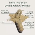 Primal Harvest Immune Defense 10-in-1 Supplement with Probiotics, Zinc, and Vitamins C, D3, K2, B6 Daily Immune Support for Adults