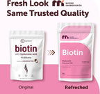 Micro Ingredients Biotin 10,000 mcg with Hyaluronic Acid 25 mg Per Serving | Made with Coconut Oil | 365 Softgels | 1 Per Day | One Year Supply | Non-GMO & Gluten Free