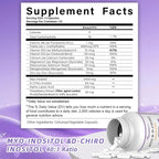 13-in-1 Myo Inositol & D-Chiro Inositol for Women,2460mg-40:1 Ratio Supplement Plus Alpha Lipoic Acid/Folate/Vitex/Magnesium,60 Vegan Capsules