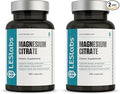 LES Labs Magnesium Citrate – Stress Relief, Restful Sleep, Heart Health, Metabolism, Nerve & Muscle Function – Non-GMO Supplement – 120 Capsules (Pack of 2)