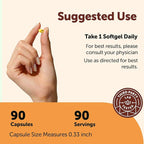 Micro Ingredients Vitamin D3 5,000 IU + K2 MK-7 100 mcg Per Serving, 90 Softgels | 2-in-1 D3 K2 Supplement | Easy-to-Swallow, Non-GMO, Gluten Free