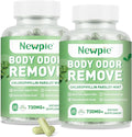 Body Deodorizing Supplement, Chlorophyll Capsules for Skin Body Odor, Fresh Breath & Gut Odor Control for Men & Women | Vegan with Parsley Leaf Green Tea, Gluten Free, 60 Capsules (2)