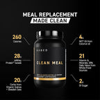 Kaged Clean Meal Powder | Chocolate Peanut Butter | Meal Replacement Shake | Whey Protein Isolate | Clean Carbs, MCT Oil Fats, Organic Vitamins and Minerals | Supplements for Men & Women | 20 Servings