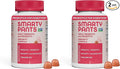 SmartyPants Adult Probiotic & Prebiotic Gummies for Digestive Health: Gut Health Supplement, Clinically Studied Prebiotic for Immune Support, Strawberry, 60 Count (30 Day Supply) (Pack of 2)