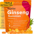 Reprise Ginseng Gummies for Adults | Korean Ginseng Supplement for Men and for Women | 240 mg Red Ginseng Gummy | Energy Gummies for Memory, and Immunity | Reduced Sugar Ginseng Chews, 45 Gummies