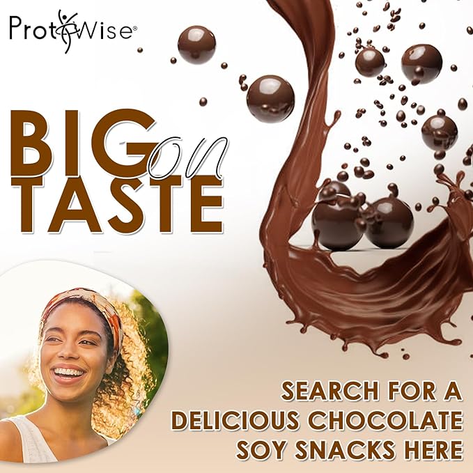 ProtiWise High Protein 15g Soy Snacks | Chocolate | 7/Box | Weight Loss, KETO Diet Friendly, Hunger Control Snack | Low Fat, Low Calorie, Low Sugar