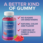 Sugar-Free Magnesium Gummies for Adults - High Potency Magnesium Supplement, High Absorption Chewable Magnesium, Vegan Anti-Stress Gummies, Magnesium for Sleep & Relaxation, 180 Gummies