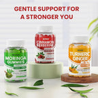 Organic Ceylon Cinnamon Berberine Supplement Gummies Sugar Free Berberine HCl Complex Gummy, Berberine with Ceylon Cinnamon, Bitter Melon, Chromium & Magnesium Glycinate, Vitamin B6 & B12, Vegan, 60ct