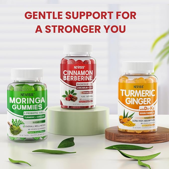 Ceylon Cinnamon Berberine Gummies 2000mg Sugar Free, Organic Berberine HCI Supplement with Ceylon Cinnamon, Bitter Melon, Green Tea, Chromium, Magnesium Glycinate & Methyl B12 for Women & Men, 120ct