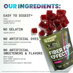 Fiber Extra Strength Gummies with Magnesium Citrate – Extra Strength Gut & Digestive Support – Mixed Berry Flavor – Daily Wellness Supplement – 60 Gummies (3)