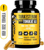 Turkesterone 17,500mg [Max Potency] + BioPerine® for High Absorption Supplement with Tongkat Ali - Increase Lean Muscle Growth & Recovery, Drive & Stamina - USA Made & Non GMO - 120 V Capsules