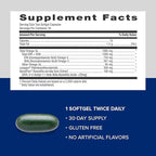 GNC Triple Strength Fish Oil Plus Joint Omega 3, 1000mg EPA and DHA, Heart Health, Plus Fast 5 Day Comfort, Brain, Skin, and Eye, Antioxidants and Botanical Extracts, Control Fish Burps, 30 Servings