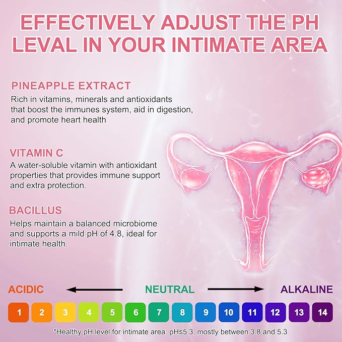 Premium Vaginal Probiotics Feminine Gummies - Vaginal Health Supplements Feminine Gummies for Women PH Balance,Immune Support & Gut Health, Pineapple Flavor Gluten-Free