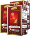 AFC Japan Ultimate Liver Care Cleanse Detox Supplement Formula – Supports Healthy Liver Function with Amino Acid L-Ornithine, L-Citrulline, L-Cystine, and Turmeric Extract, 90 Veggie Capsules [3 Pack]