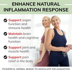 Organic Inflammation Formula Advanced Liquid Drops – Turmeric, Ginger, Boswellia & Black Pepper – Whole-Body Wellness & Inflammatory Support, Joint & Mobility Support – Vegan, Non-GMO – 60 Servings