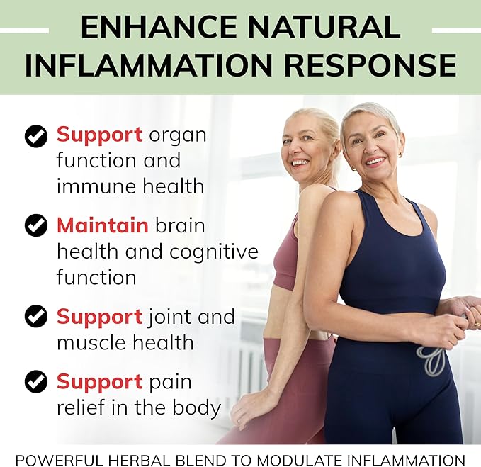Organic Inflammation Formula Advanced Liquid Drops – Turmeric, Ginger, Boswellia & Black Pepper – Whole-Body Wellness & Inflammatory Support, Joint & Mobility Support – Vegan, Non-GMO – 60 Servings