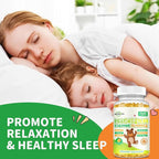 Magnesium Gummies for Kids - Magnesium Glycinate Gummies Supplement with L-Theanine, Vitamin B6, D3 for Adults & Kids, Calm Magnesium for Sleep, Relaxation, Brain, Bones,Sugar Free Pineapple 60ct